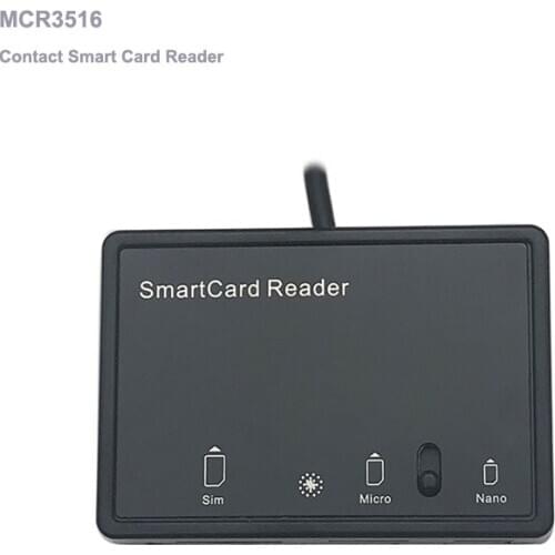 200 pcs MCR3516 PCSC CCID smart card reader, support ISO7816, ID-1,SIM CARD,Micro SIM,Nano SIM