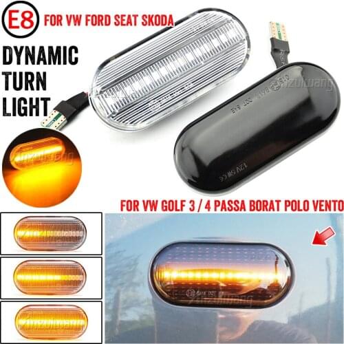 Led Dynamic Side Marker Turn Signal Light For VW Up Caddy T5 Amarok Jetta Golf 3 4 Fox Beetle Lupo Sharan Bora Passat Polo Vento