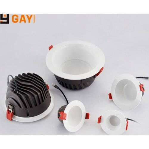 LED GAOYI Ra85 Anti-Gogging Recessed Ceiling Lamp Easy Intall Clothing Store 720lm Lighting 9W LED Office Downlight AC110-240v