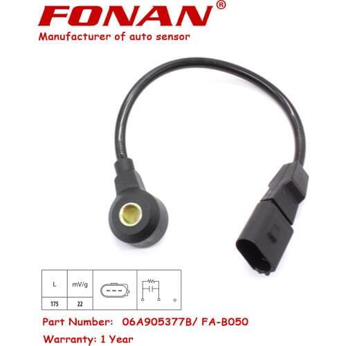 06A905377B High Quality Knock Detonation Sensor For AUDI A3 A4 SEAT CORDOBA 1.6 1.8 VW GOLF