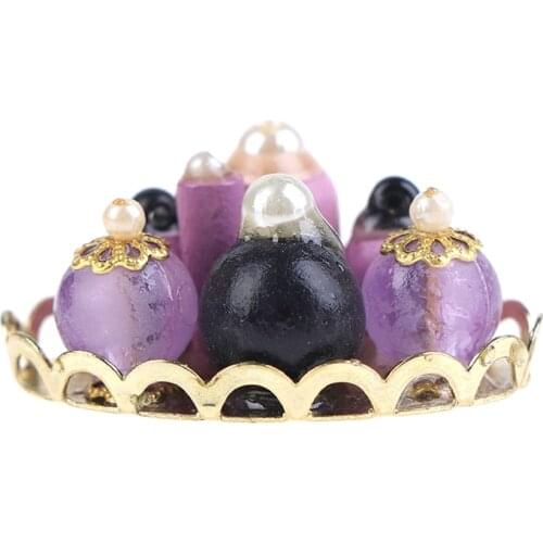 1Set Dolls House 1/12 Scale Perfume Tray Miniature Furniture Fabric Model Mini Dollhouse Furniture Doll Bedroom Bath room