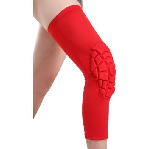 1Pair Elastic Honeycomb Knee Pads Safety Sports Protection Brace Hot Compression Sleeve Kneepads Gear Patella Foam Support Belt