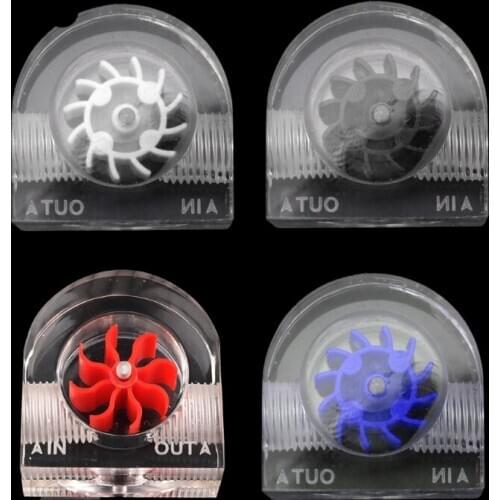 Acrylic Flow Meter G1/4 Thread Water Cooling System Coolant Filter Indicat Computer Cooler Fittings 2-Way Holes