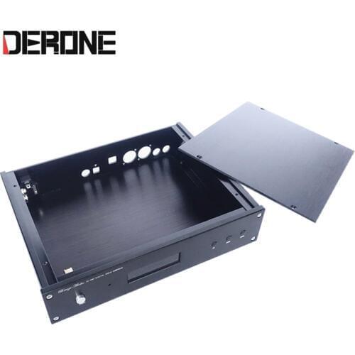 Aluminum case for decoder board weiliang ES9018 9028PRO ES9038PRO with USB RCA optical Coaxial interface hole 2806 DAC chassis