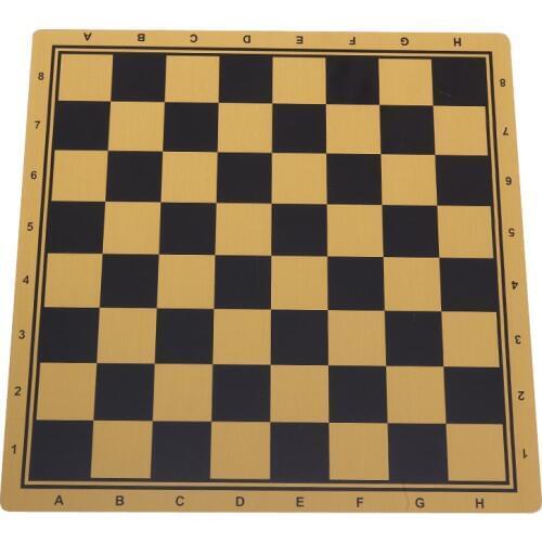 BSTFAMLY MDF Wood Chess Game 44*47cm Chessboard 47*47 mm Checker International Chessboard and Backgammon Board IB2