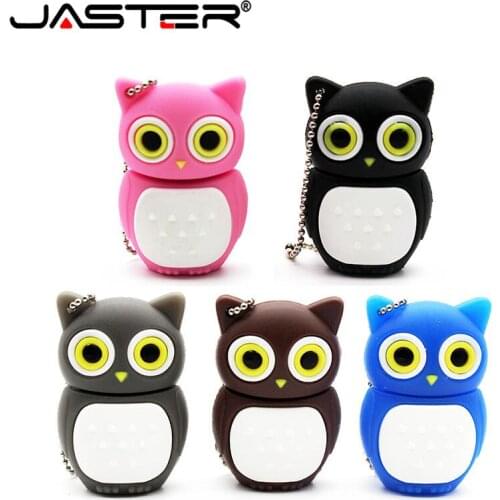 JASTER cute Cartoon animal owl pendrive 4GB 8GB 16GB 32GB Stick USB Flash Drive