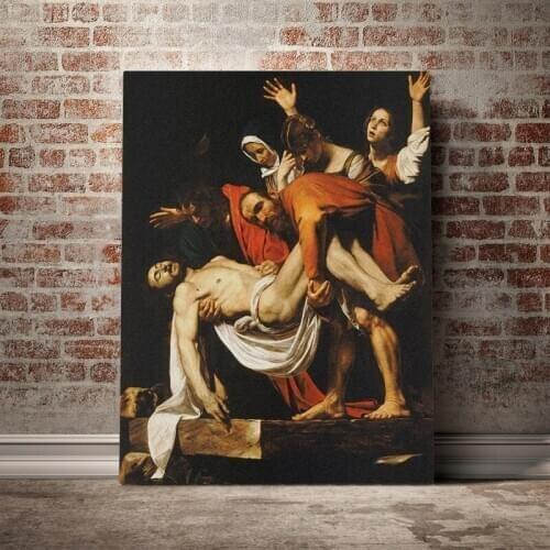 Deposition from the Cross Caravaggio Canvas poster Painting wall Art decor Living room Bedroom Study Home Decoration Prints