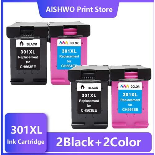 ASW 301XL Replacement for hp 301 xl hp301 Ink Cartridge for hp Deskjet 2050 1000 1050 2510 3000 3054 Envy 4500 4502 printer