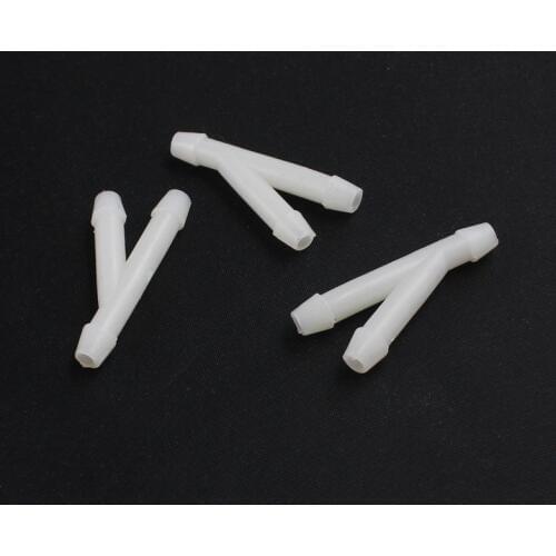KELIMI Tubing Tube Hose Tee Y Type Clip Fastener White Nylon Connector Connecting Tube Series