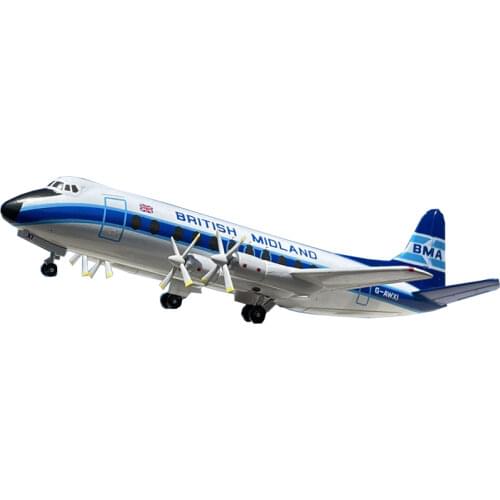 Diecast 1:200 British Vickers 800 Four-turboprop Aircraft Alloy Finished Model Collection Decoration Gift