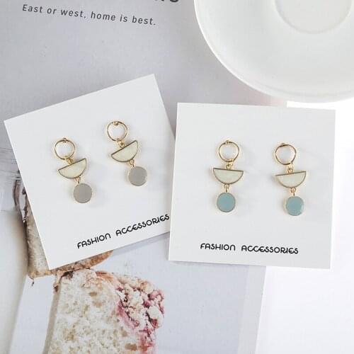 Creative Geometry Irregular Earrings Grace Long Water Drop Earrings for Women Wedding Jewelry Gift