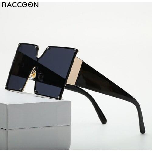 Fashion Oversized Square Frame Sunglasses Unisex Okulary Women Trendy Brand Designer Big Sun Glasses Female UV400 Gafa De Sol