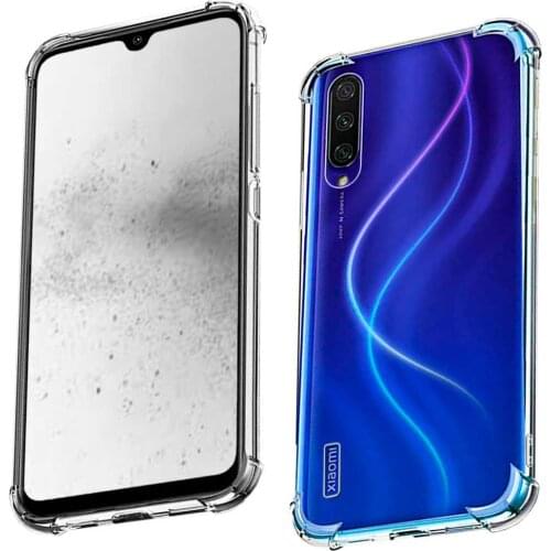 OcioDual Clear TPU Gel Silicone ShockProof Antishock Case Cover for Xiaomi Mi A3 / CC9e