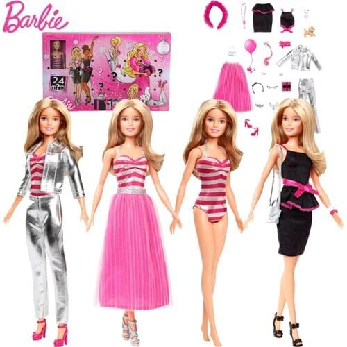 Original Barbie Clothes Holiday Surprise Barbie Doll for Girls Dress Up Dolls Accessories Birthday Toys for Children Gifts Pack
