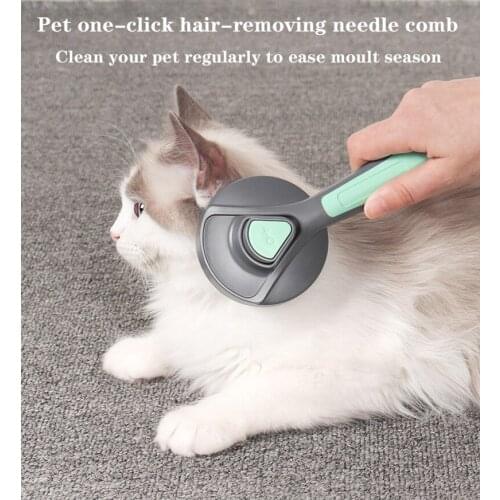Pet comb stainless steel needle comb dog hair comb, cat brush, cat massage comb, dog comb, pet cleaning and beauty products