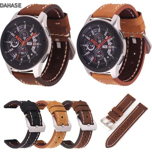 20mm 22mm 24mm Genuine Cow Leather Watch Band Vintage Crazy Horse Handmade Wrist Watch Strap Qucik Spring Pins Watchbands