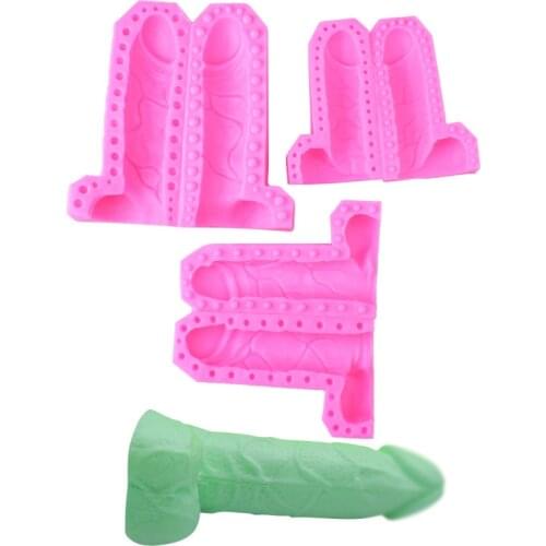 Sexy Men Penis Shape Silicone Molds 3D Form For Soap Chocolate Resin Gypsum Candle Cake Decorative Mould