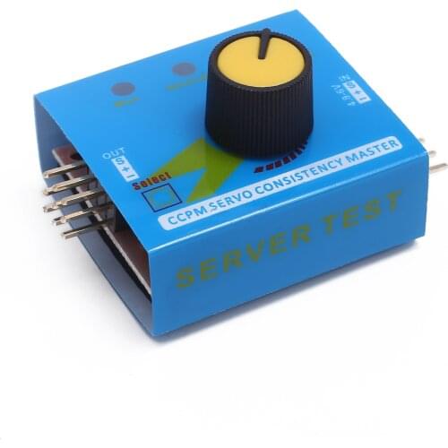 Servo Tester Gear Test CCPM Consistency Master Checker 3CH 4.8-6V with Indicator Light