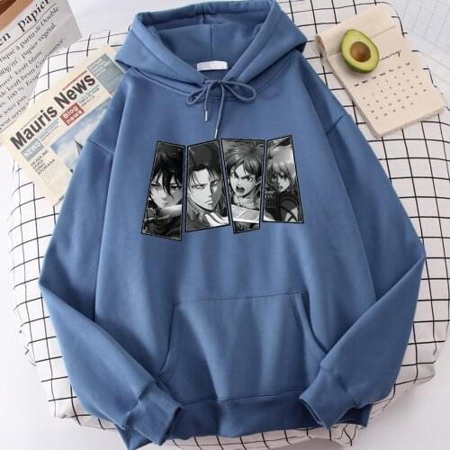 Attack on Titan Kageyama Tobio Hoodies Man High Quality Fleece Sweatshirts Long Sleeve Men Woman Pullover Streetwear Black Hoody