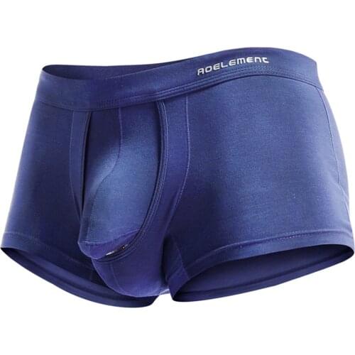 1pc Men Boxer Male Underwear Underpants Short Breathable Separation Scrotum Physiological Purple Underpants Трусы Мужские