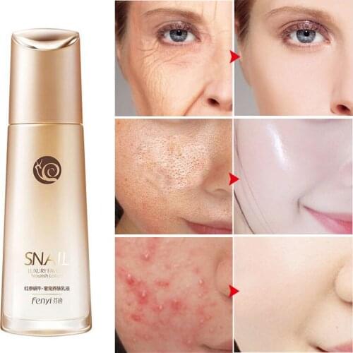 Snail Essence Nourishing Lotion Moisturizing Whitening Brightening Rejuvenating Skin Collagen Red Ginseng Skin Care 110ml