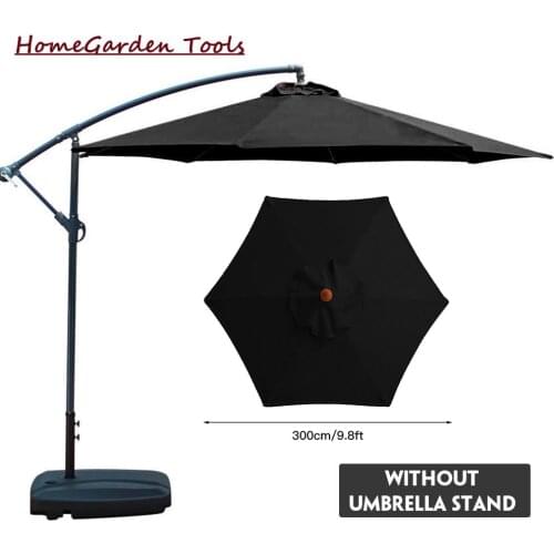 Sun terrace Beach umbrella garden parasol Patio Dia 9.8ft Anti-UV Polyester Cloth Pool Easily Install Outdoor Furniture No Stand