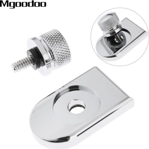 1/4inch Aluminum Motorcycle Rear Seat Bolt Nut Tab Screw Mount Knob Cover For Sportster Fatbob Road King Softail Dyna Touring