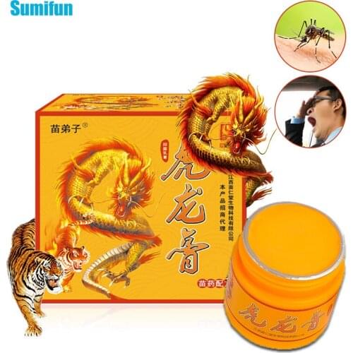 1pcs/box Tiger Dragon Ointment Natural Plant Extracts Refreshing Anti-inflammatory Cream Skin Redness Swelling Plaster 25g