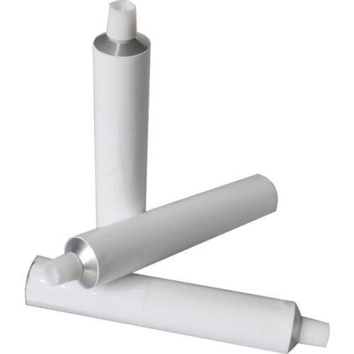 1000pcs 50ml White Aluminum Empty Toothpaste Tubes Cosmetic Refillable Bottles With Needle Cap Unsealed Wholesale