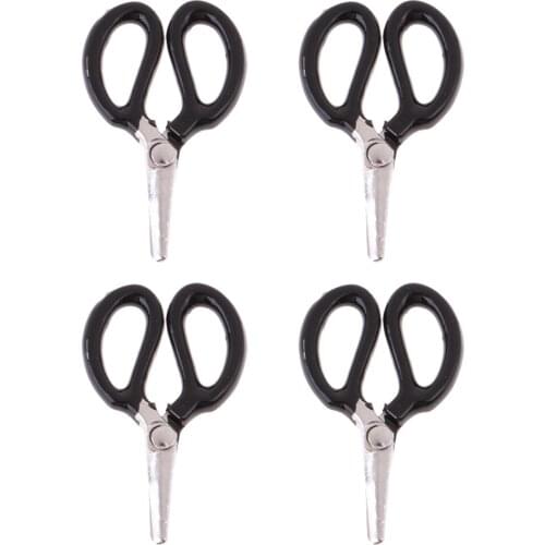 Handmade 4pcs Metal Scissors Furniture for 1/12 Dolls House Room Life Scenes Decoration