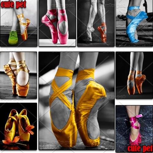 Diamond Painting Ballet art Diamond embroidery Ballet shoes diy full square Drill mosaic Cross Stitch rhinestone pictures Decor