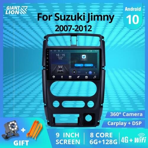 2DIN Android 10.0 Car Radio For Suzuki Jimny 2007-2012 GPS Navigation Stereo Receiver Auto Radio DSP Car Radio With Screen IGO
