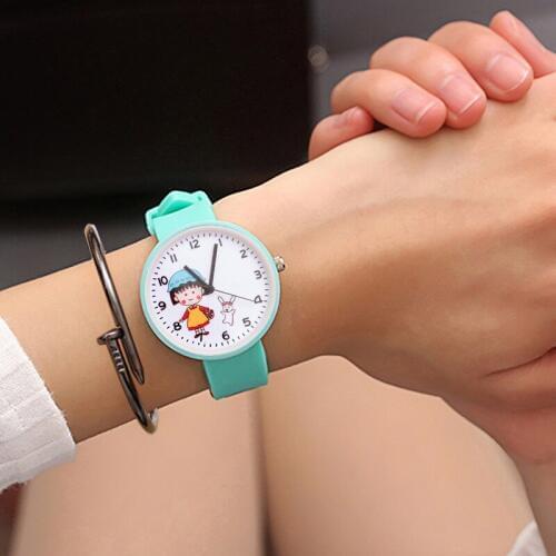 New childrens cartoon candy cat jelly girl heart pink girl cute student watch