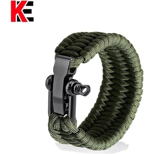EDC Outdoor Survival Multi Mini Tools Gear Paracord Bracelet Survival Kit For Men Outdoor Emergency Survival Kits Paracord