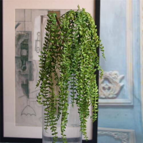 Artificial Succulents Pearls Fleshy Green Vine Flowers Hanging Rattan Wall Simulation Silk Flower Lover Tears Succulent Plants