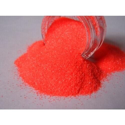 008" Red fine neon glitter for nail polish making