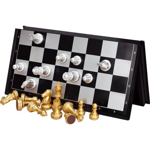 Mini Chess Folding Magnetic Plastic King Retro Game Table Chess Pieces Accessories Tabuleiro De Xadrez Thanksgiving Gift