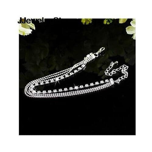 Fashion Bohemian Crystal Beads Multilayer Chain Anklet Leg Bracelet Anklet Ladies Charm Foot Jewelry Chains