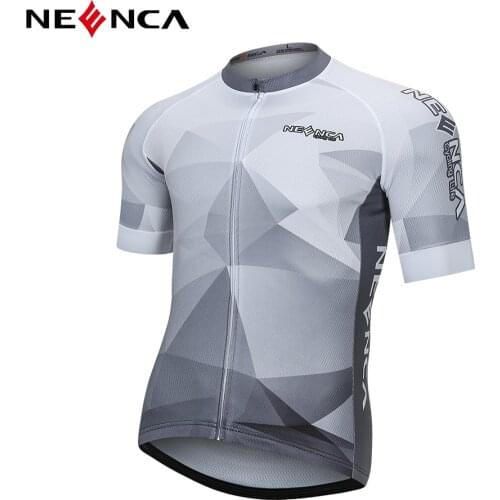 NEENCA Men Cycling Jersey 2021 Short Sleeve MTB Road Bike Jersey Stripes Breathable Mountain Bicycle Jersey Maillot Ciclismo