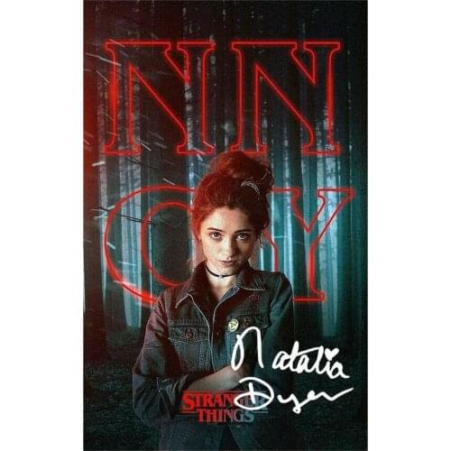 NATALIA DYER SIGNED STRANGER THINGS SIGNED Art Film Print Silk Poster Home Wall Decor 24x36inch