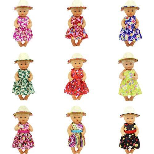 New Straw skirt doll Clothes Fit 42cm Nenuco Doll Nenuco su Hermanita Doll Accessories