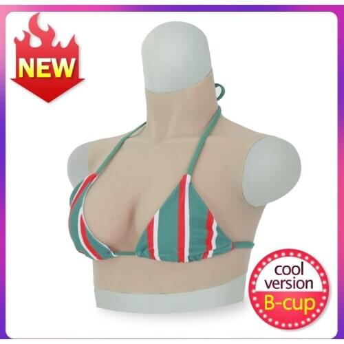 New Transgender Silicone Breast Forms B Cup Realistic Artificial Fake Boobs For Drag Queen Shemale Crossdresser Sexy Lingerie