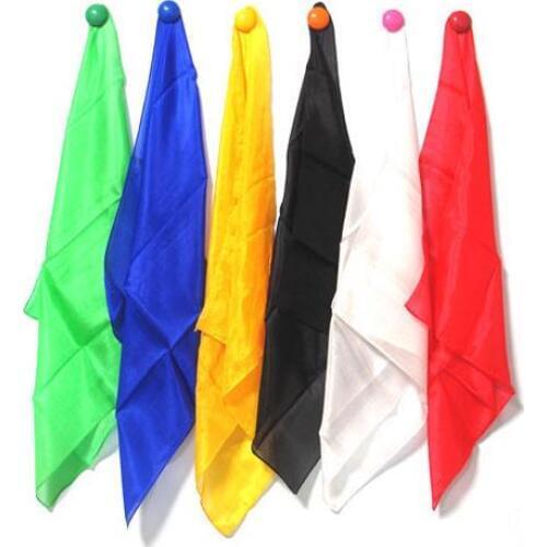 Learning & Education Magic Silk Magic Trick 5pcs/Lot 60X60cm For Magic Prop Wholesale,Close Up Magic,Accessories