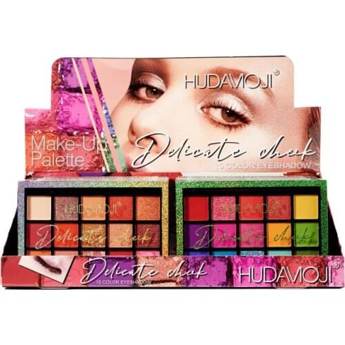 15 Colors Eye Shadow Palette Earth Color Eyeshadow Matte Shimmer Glitter Pigmented Makeup Eye Shadow Waterproof Eye Cosmetic