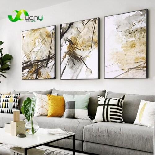 Nordic Poster Ink Art Modern Canvas Poster And Prints Modular Wall Paintings For Living Room Wall Art Home Decor No Framed