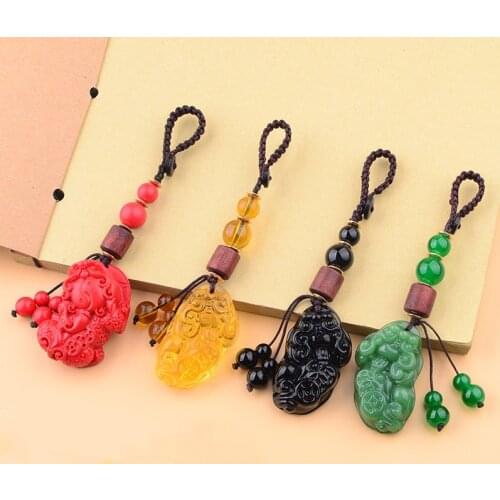 Pixiu Pendant Charms Car Key Pendant Keychain Pendants Accessories Chinese Fengshui Beast Bring Lucky and Wealth Pi xiu