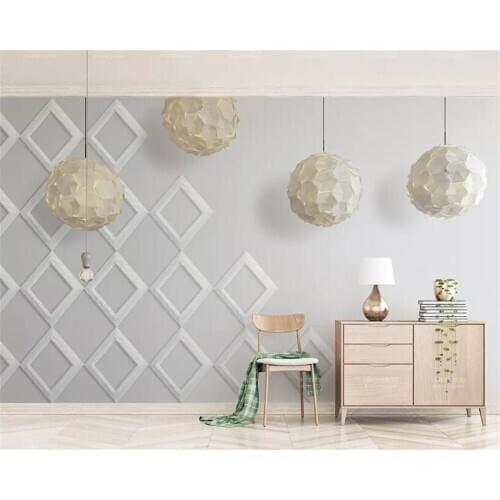 Beibehang Custom Living Room Background wall wallpaper Ball lampshade geometry modern 3d TV background wall 3d wallpaper mural