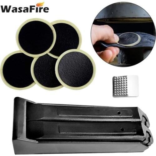 Portable MTB Bicycle Flat Tire Repair Set Tool Glue-free Mountain Bike Tyre Patch Fix Repair Kit Cycling Accessories