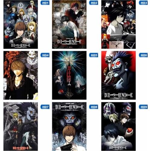 Retro Japanese Anime Death Note Canvas Painting Posters And Prints Pictures Wall Art For Living Room Decoration Home Decor
