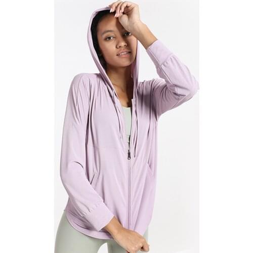 GYMQUASAR Women Loose Sport Yoga Hoodie Clothing Workout Gym Long Sleeve Fitness Running High Waist Crop Top